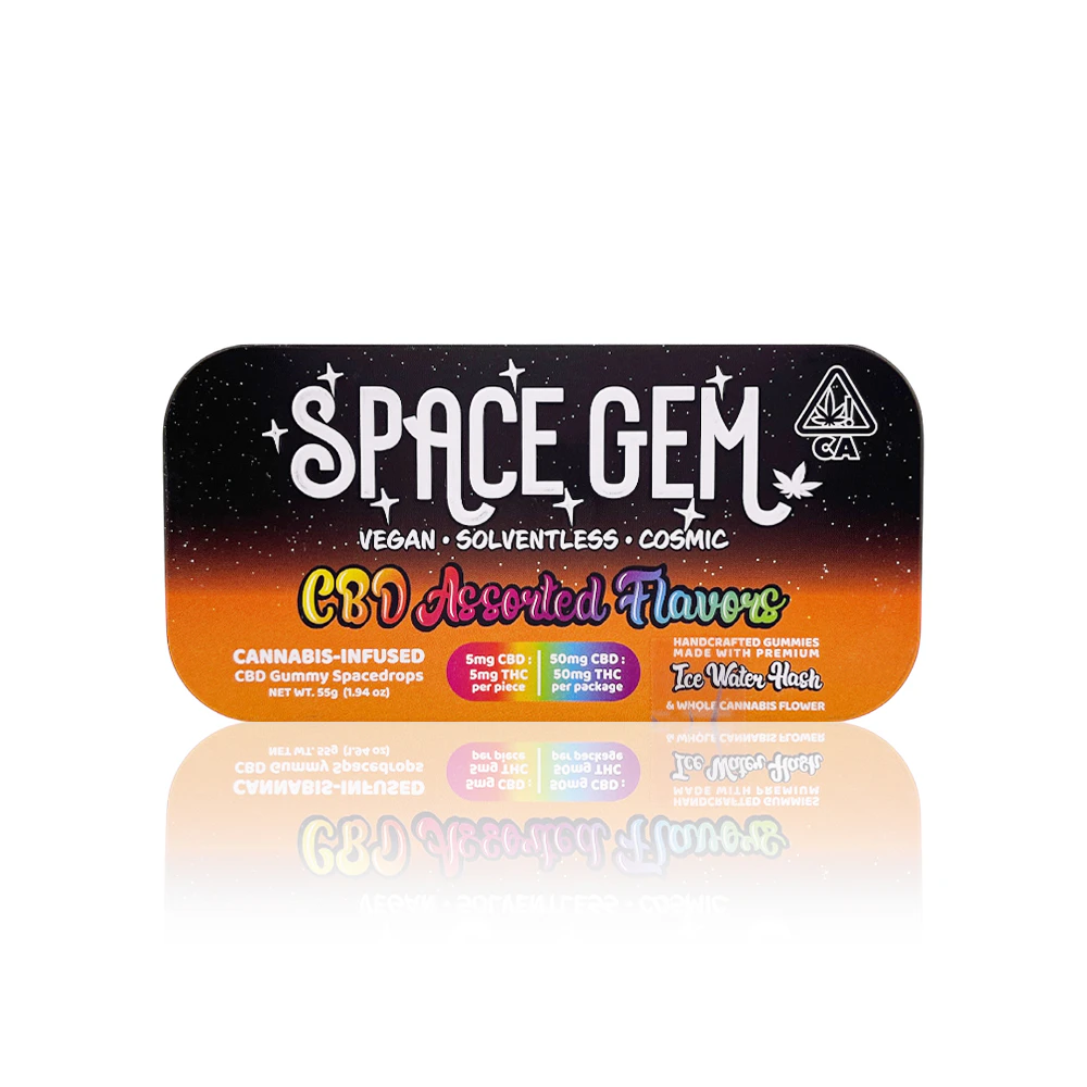 SPACE GEMS - SPACE GEM - Edible - CBD:THC - 1:1 - Space Drops - 50MG Main Image