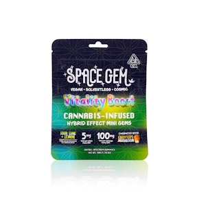 SPACE GEM - Edible - Hybrid Effect Mini Gems - Vitality Boost - 20 Pack - 100MG