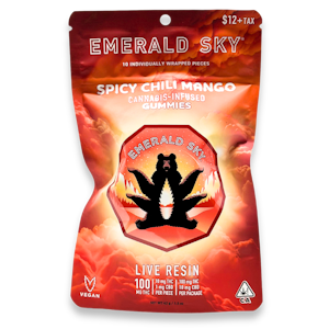 Emerald Sky - Emerald Sky - Live Resin  - Spicy Chili Mango - Gummies - 10pk - 100mg