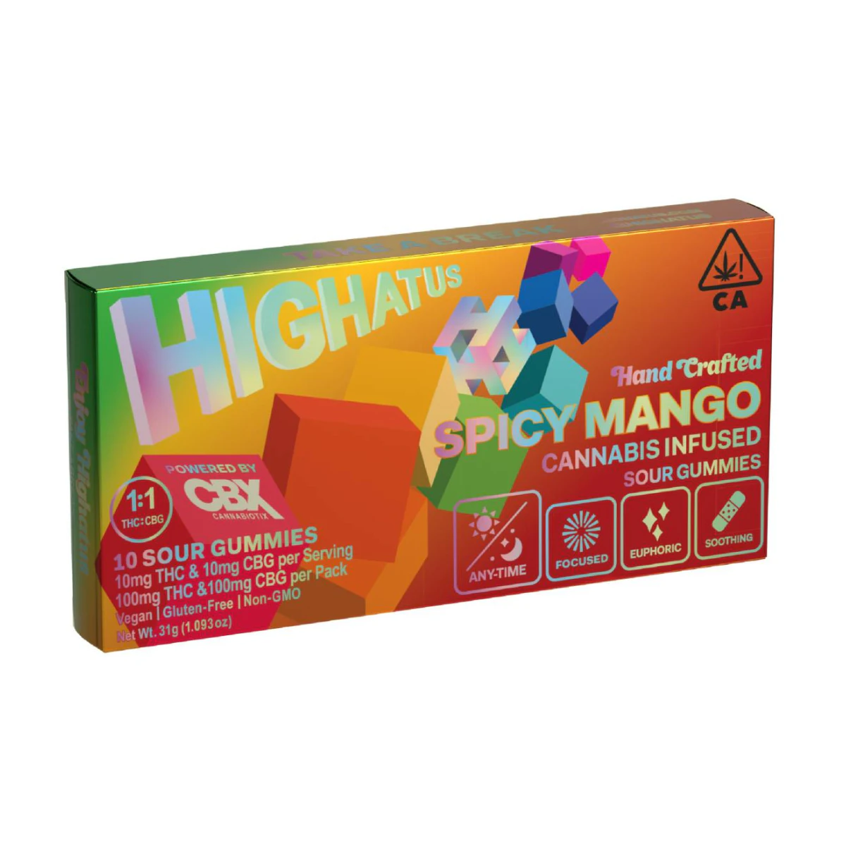 Highatus - Spicy Mango (CBG) | 10pk Gummies | Highatus Main Image