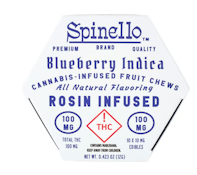 Blueberry Super Boof Rosin Infused 10pk Fruit Chews - 100mg