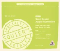 Squier's | Sour Green Apple Gummy | 10mg THC | 20-Pack | 200mg Total [S]