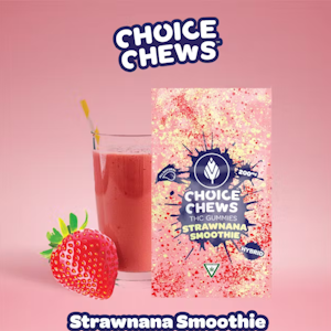 Choice Chews - Choice Chews - Strawnana Smoothie Gummies (Hybrid) - 200mg