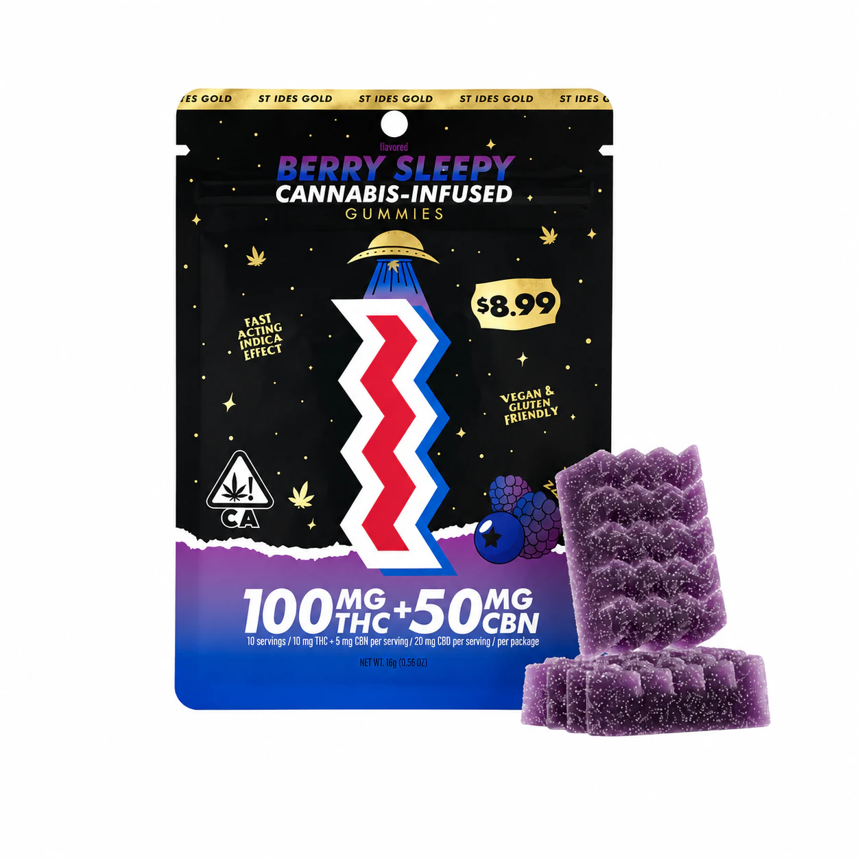 ST IDES - St. Ides | Berry Sleepy CBN | Gummies Main Image