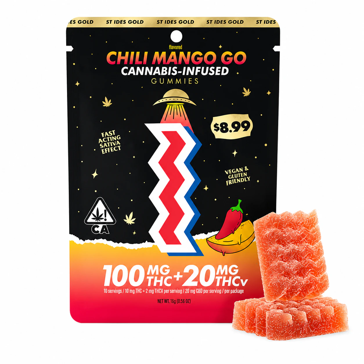 ST IDES - St. Ides | Chili Mango Go THCv | Gummies Main Image