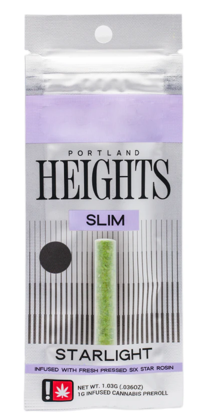 Portland Heights - Portland Heights Black Grease Starlight Infused Slims 1g Main Image