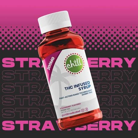 Strawberry | 200MG THC Syrup | Chill Medicated | REC