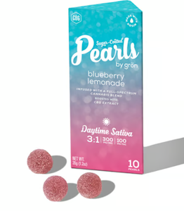 Gron - Blueberry Lemonade 3:1 CBG:THC 10pk Rosin Pearls - 100mg
