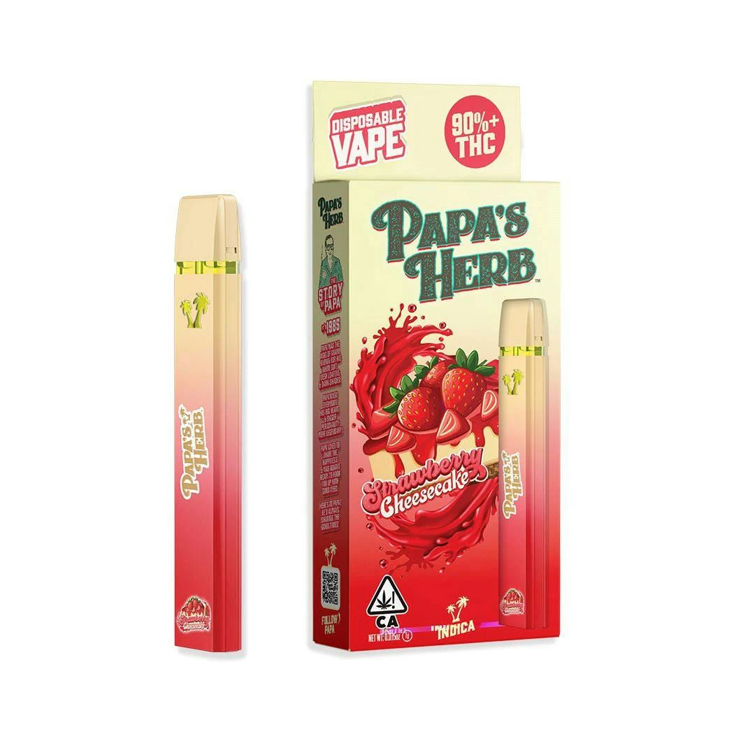 Papa's Herb - Papa's Herb - 1g AIO Cartridge (Strawberry Cheesecake-Indica) Main Image
