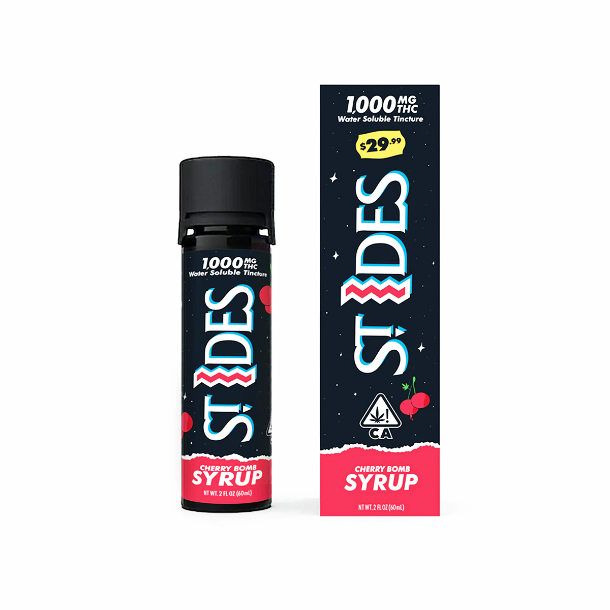 ST IDES - St Ides - 2oz 1000 mg THC 200 mg CBN Tincture (Cherry Bomb) Main Image