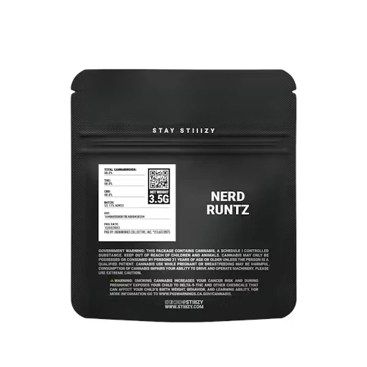 STIIIZY - STIIIZY Black Label Nerd Runtz (I) 3.5g Main Image
