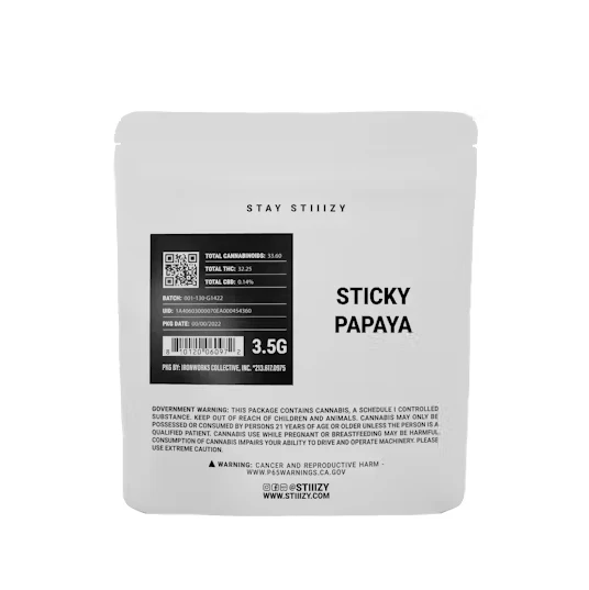 STIIIZY - STIIIZY White Label Sticky Papaya Flower (I) 3.5g Main Image