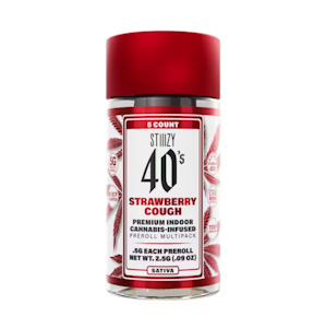 STIIIZY - STIIIZY 40's Strawberry Cough Infused Preroll Multi Pack (S) 2.5g