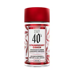 STIIIZY - STIIIZY | Strawberry Cough | Infused & Kief Coated | 40's | 5pk