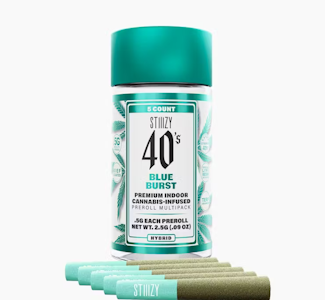 STIIIZY - STIIIZY 5PK Mini Blue Burst Infused Preroll Pack