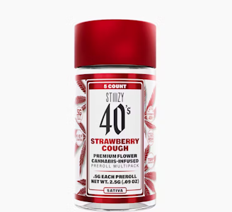 STIIIZY - STIIIZY 2.5G Mini Strawberry Cough Infused Preroll 5pk