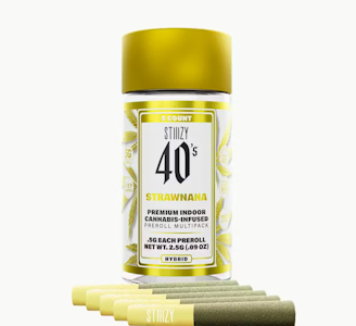 STIIIZY - STIIIZY 2.5G Mini Strawnana Infused Preroll 5pk