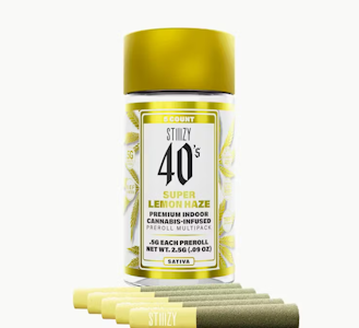 STIIIZY - STIIIZY 2.5G Mini Super Lemon Haze Infused Preroll 5pk