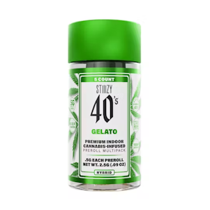STIIIZY - STIIIZY 40's Gelato Infused Preroll Multi Pack (H) 2.5g