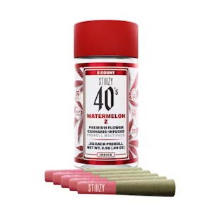 STIIIZY - STIIIZY 40's Watermelon Z Infused Preroll Multi Pack (I) 2.5g