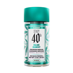 STIIIZY - STIIIZY 40's Blue Burst Infused Preroll Multi Pack (H) 2.5g