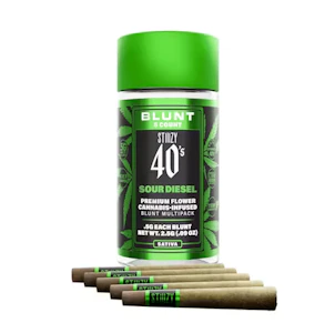 STIIIZY - STIIIZY 40's Sour Diesel Infused Blunt Multi Pack (S) 2.5g