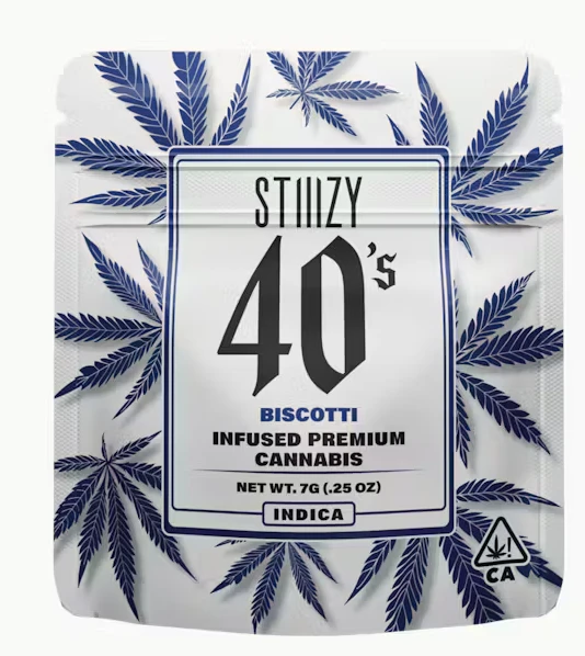 STIIIZY - Biscotti 40's Infused Flower 7G Main Image