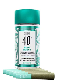 Stiiizy | 40's Multipack Infused Preroll | Blue Burst | 5pk | 2.5g