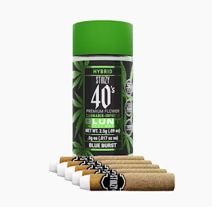 STIIIZY - STIIIZY 2.5G Blue Burst Infused Mini Blunt 5pk