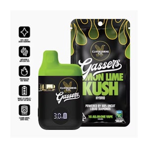 CLAYBOURNE CO. - Claybourne Lemon Lime Kush (H) Diamonds AIO 1g