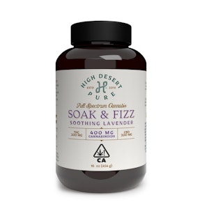 HIGH DESERT PURE - High Desert Pure Soothing Lavender 1:1 CBD:THC Soak & Fizz 400mg
