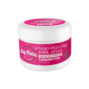 Big Pete's - Big Pete's Pink Jesus (H) Cannabutter Jar 1000mg