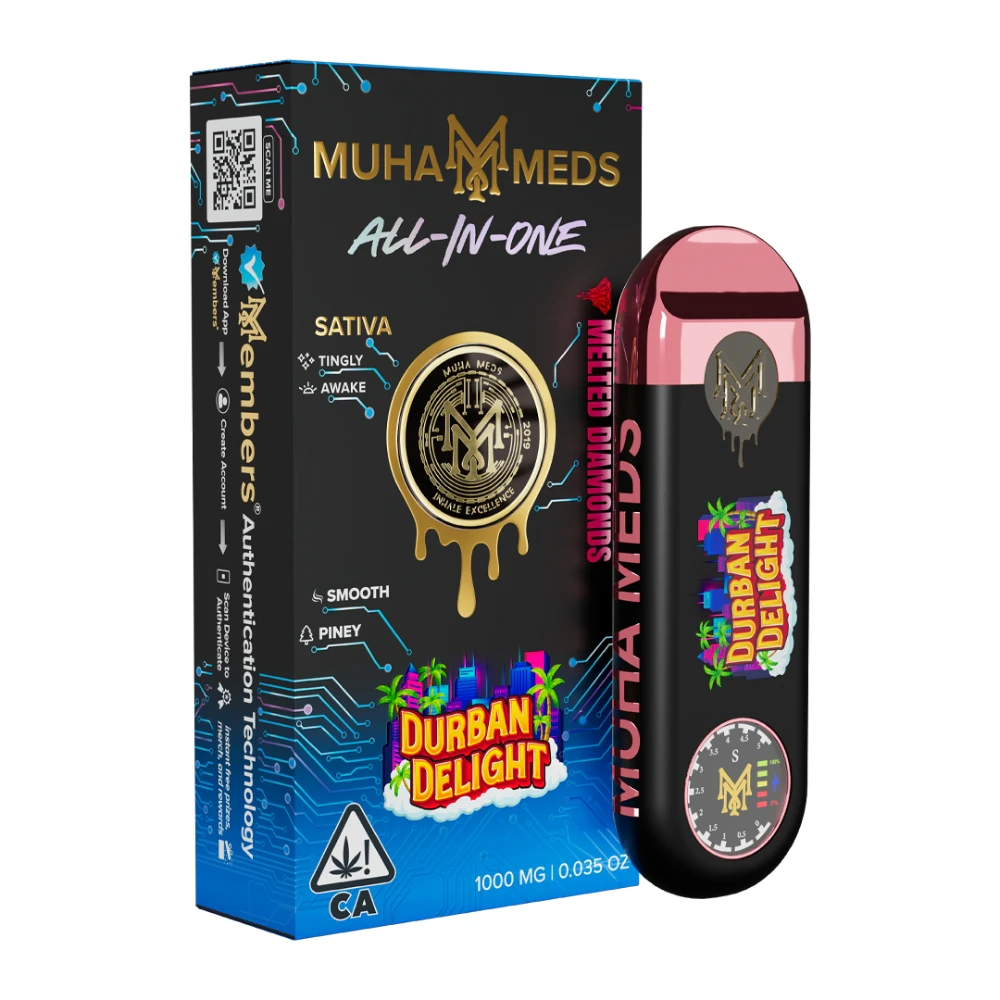 Muha Meds - Muha Meds Durban Delight (S) Melted Diamonds AIO 1g Main Image