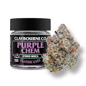 CLAYBOURNE CO. - Claybourne CC Purple Chem (I/H) Flower 3.5g