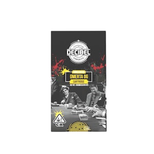 Decibel Gardens - Decibel Gardens Omerta OG (I/H) Cured Resin Cart 1g