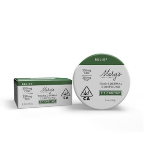 MARY'S MEDICINALS - Mary's Transdermal 1:1 Compound 250:250mg .5oz