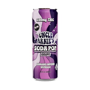 Uncle Arnie's - Uncle Arnie's Grape Soda Pop 12oz 100mg