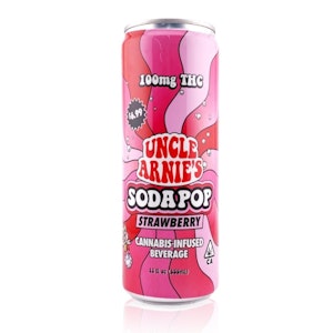 Uncle Arnie's - Uncle Arnie's Strawberry Soda Pop 12oz 100mg