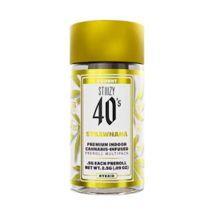 STIIIZY - STIIIZY 40's Strawnana Infused Preroll Multi Pack (H) 2.5g