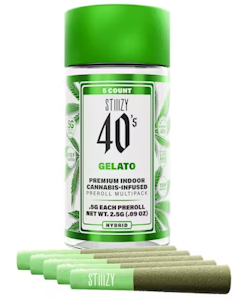 STIIIZY - Gelato | Infused Pre-rolls | 0.5g/5pk | Stiiizy