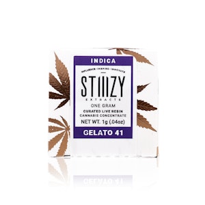 STIIIZY - STIIIZY - Concentrate - Gelato 41 - Curated Live Resin - 1G