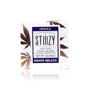 STIIIZY - STIIIZY - Concentrate - Grape Gelato - Curated Live Resin - 1G
