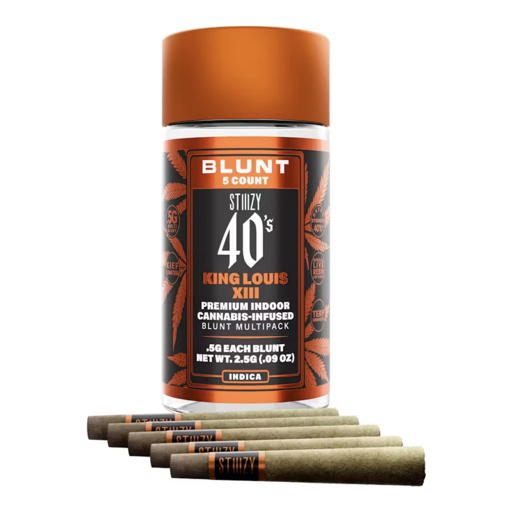 STIIIZY - STIIIZY | King Louis XIII | 40's Infused Mini Blunt 5pk | 2.5g Main Image