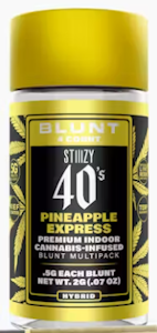STIIIZY - [STIIIZY]Live Resin Infused 40's Mini Blunt 5 Pack - 2.5g - Pineapple Express (H)
