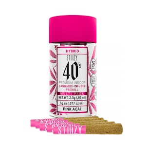 STIIIZY - Stiiizy - 5pk Infused Prerolls - Pink Acai
