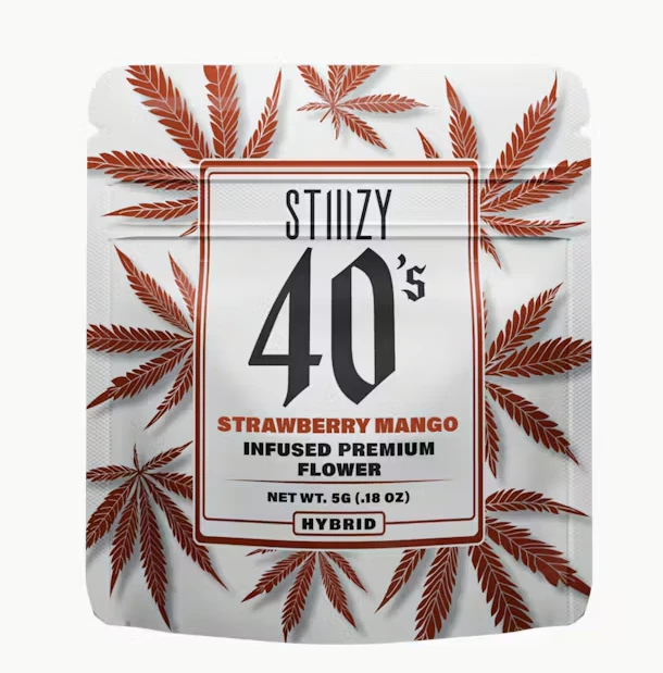 STIIIZY - Strawberry Mango 40's Infused Flower 7G Main Image