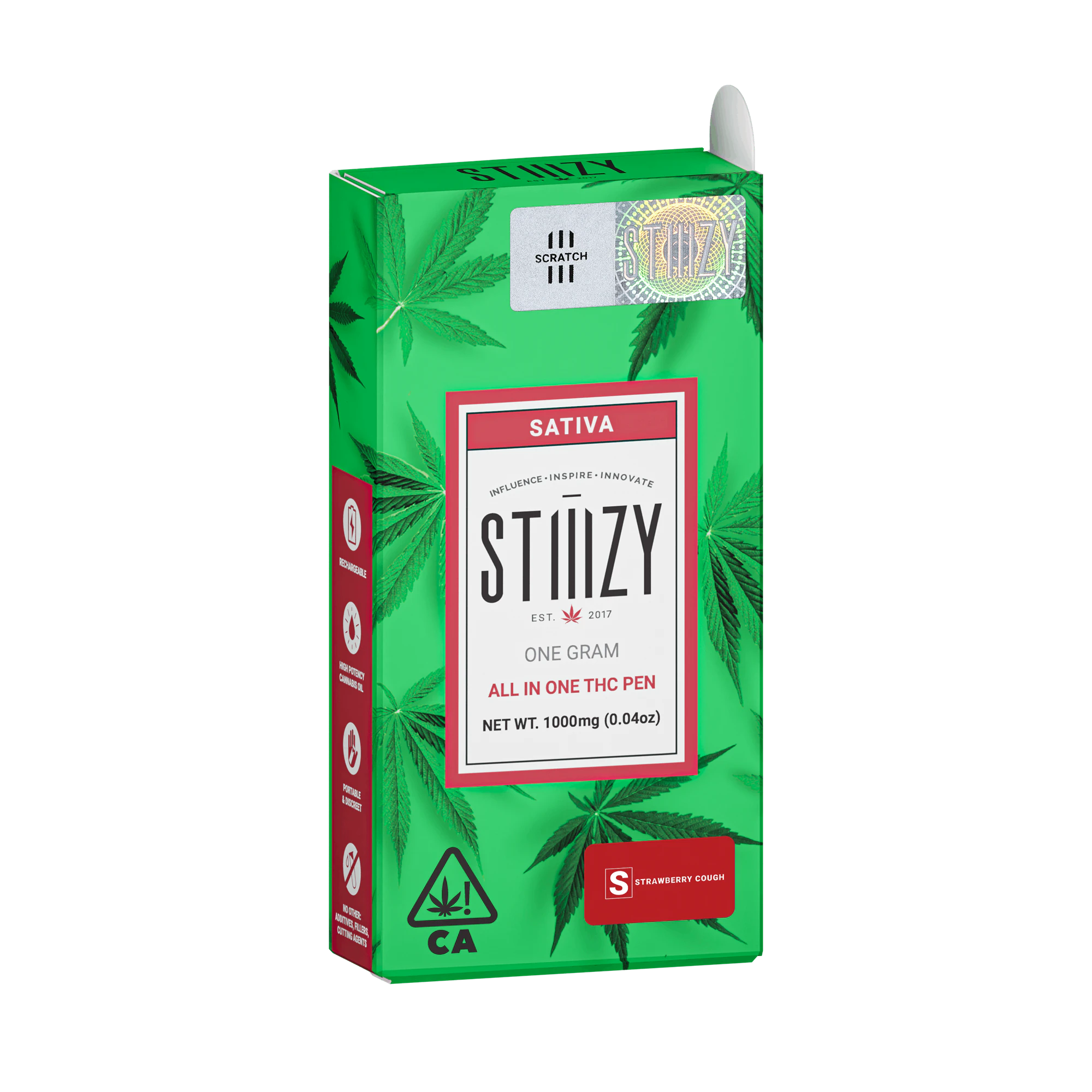 STIIIZY - STIIIZY | STRAWBERRY COUGH - AIO | CARTRIDGE | 1G Main Image