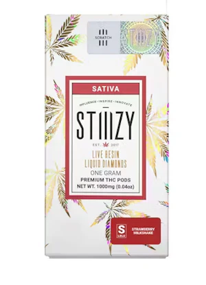 STIIIZY | Strawberry Milkshake | Live Resin Liquid Diamonds Pod | 1g