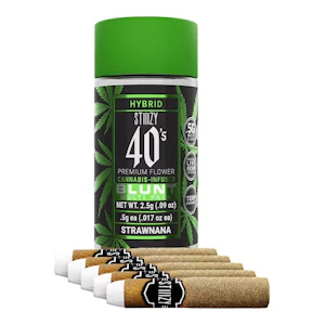 STIIIZY | Strawnana | 40's Infused Mini Blunt 5pk | 2.5g