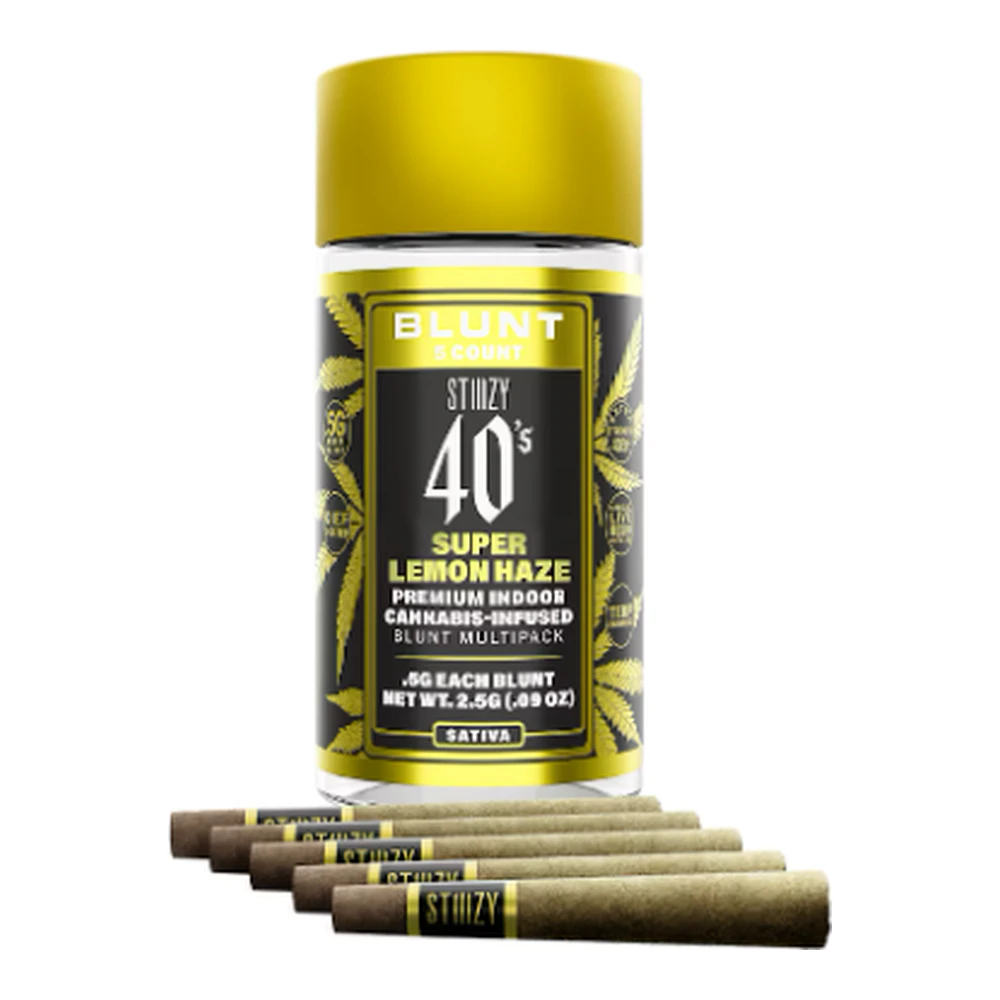 STIIIZY - STIIIZY | Super Lemon Haze | 40's Infused Mini Blunts 5pk | 2.5g Main Image